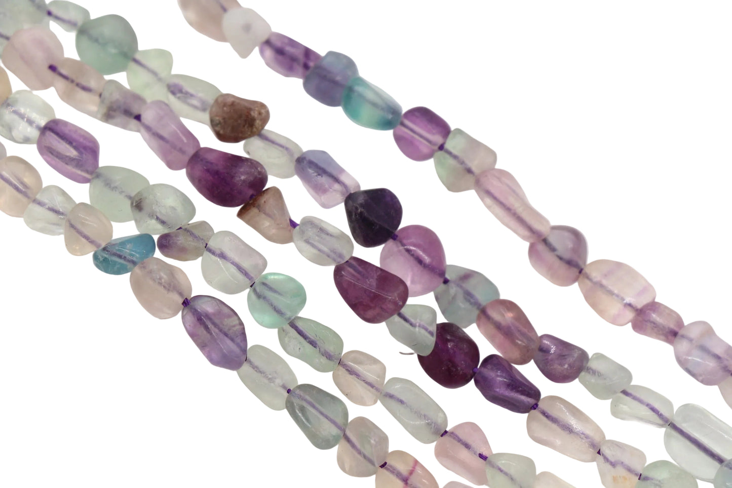 Fluorite Nugget Gemstone Beads #38