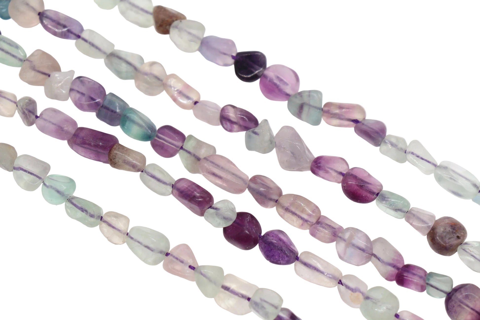 Fluorite Nugget Gemstone Beads #38