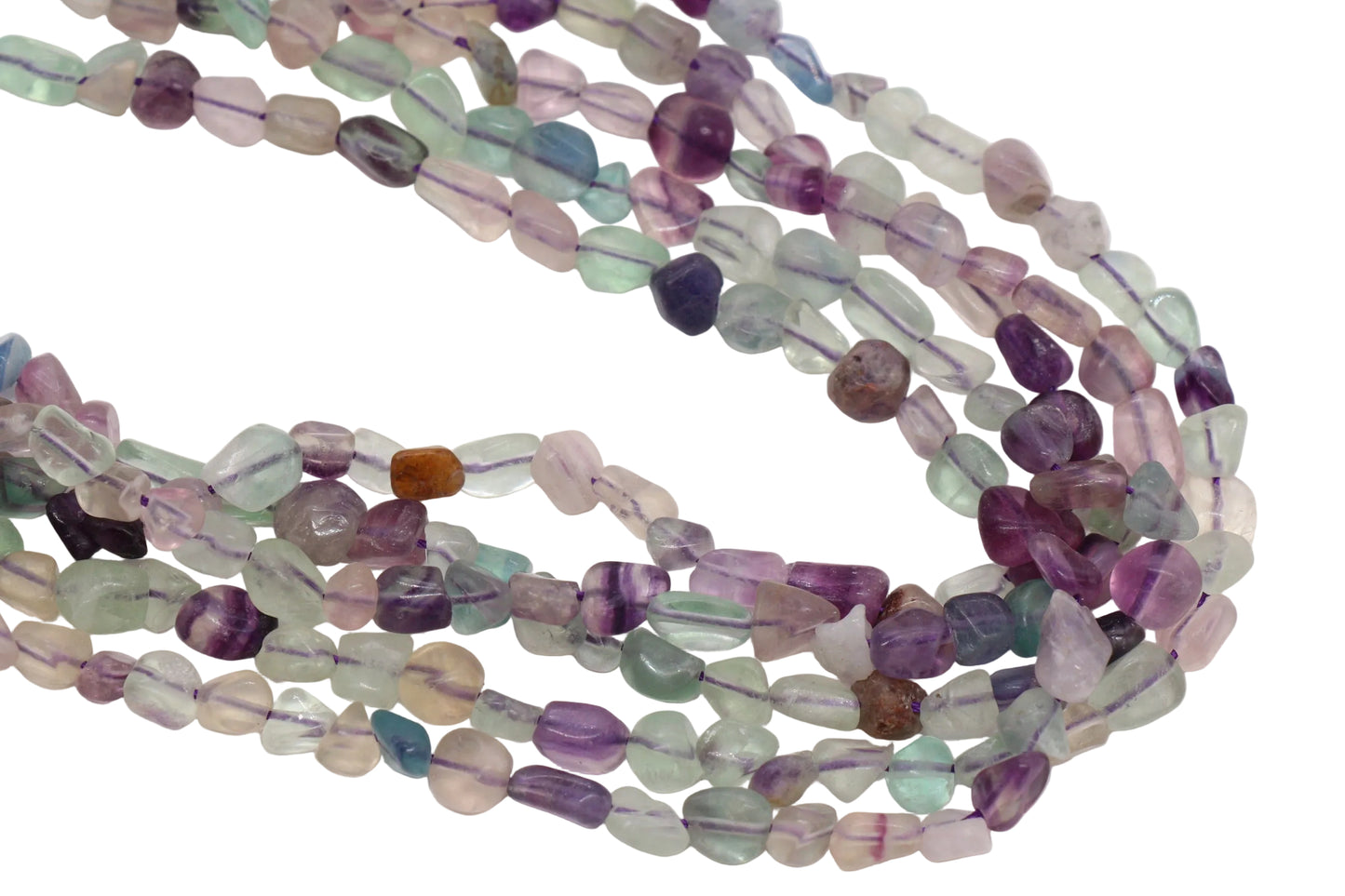 Fluorite Nugget Gemstone Beads #38