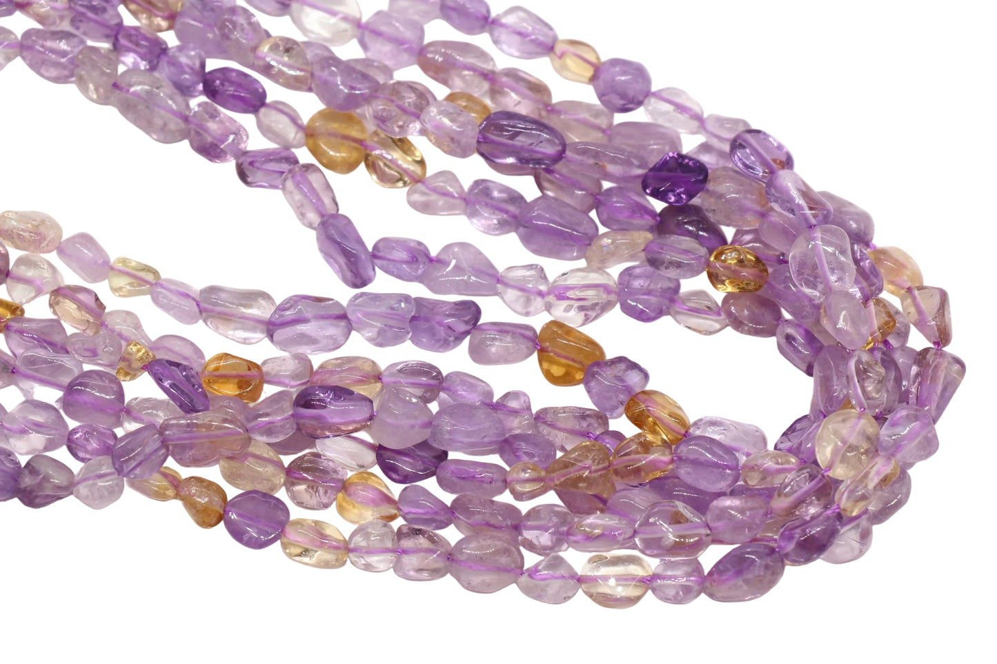 Ametrine Nugget Gemstone Beads #3