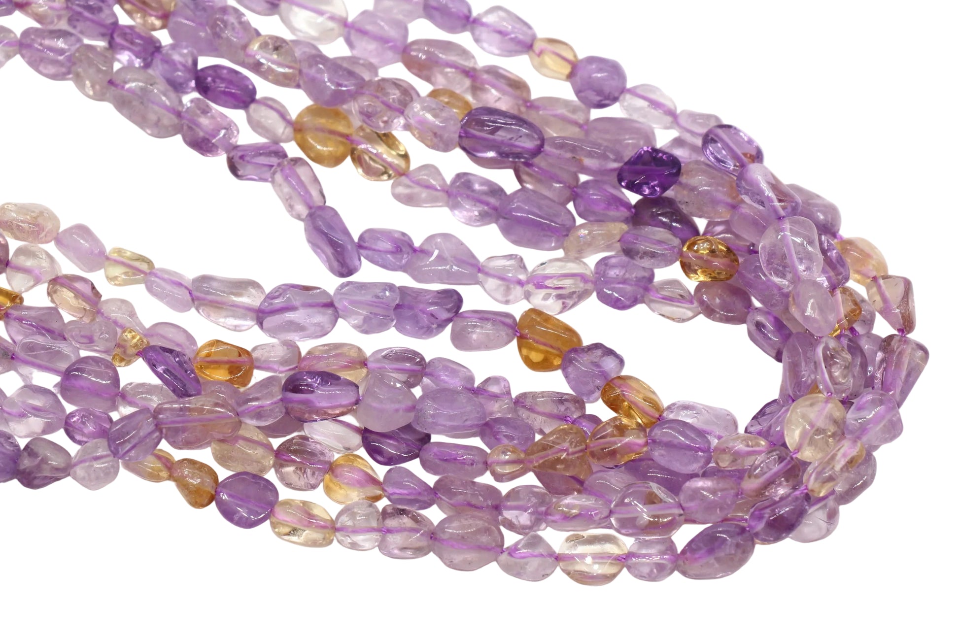 Ametrine Nugget Gemstone Beads #3