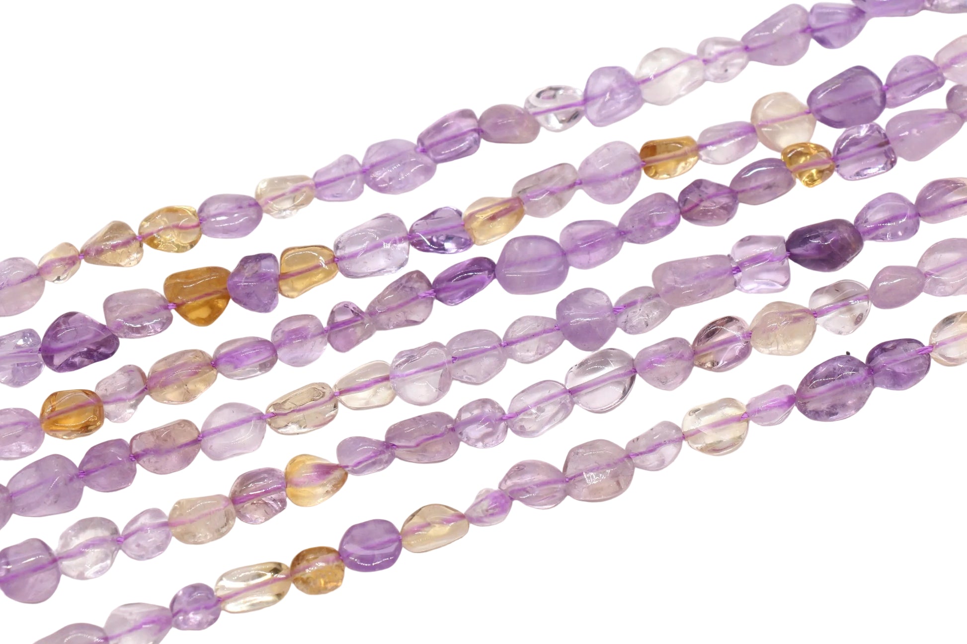 Ametrine Nugget Gemstone Beads #3