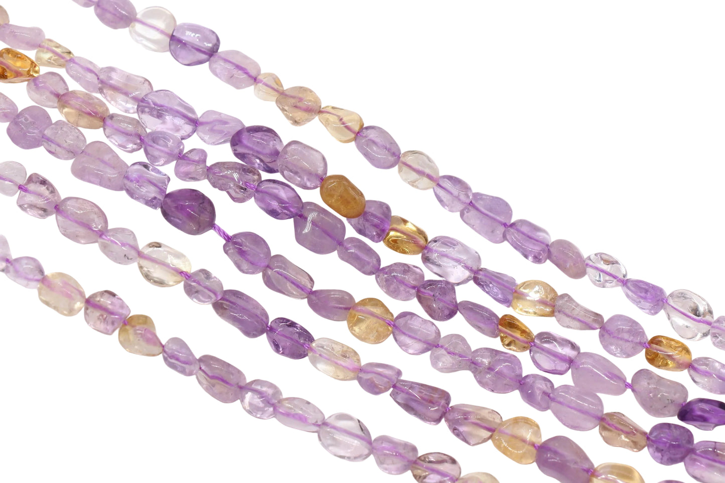 Ametrine Nugget Gemstone Beads #3