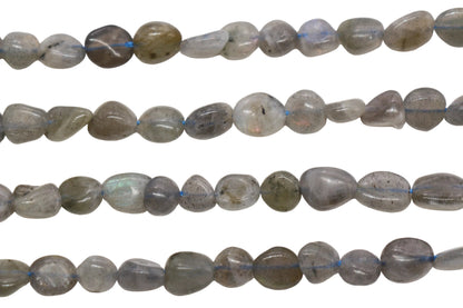 Natural Labradorite Nugget Gemstone Beads #22