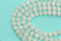 10mm Milky White Cat Eye Glass Beads #274