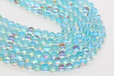 10mm Blue AB Moonstone Glass Beads #93