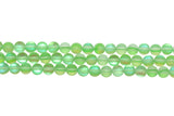 Matte Green Moonstone Glass Beads #266