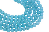 10mm blue cat eye glass beads, round beads for jewelry making