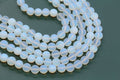 matte opalite glass beads, glass beads for jewelry making