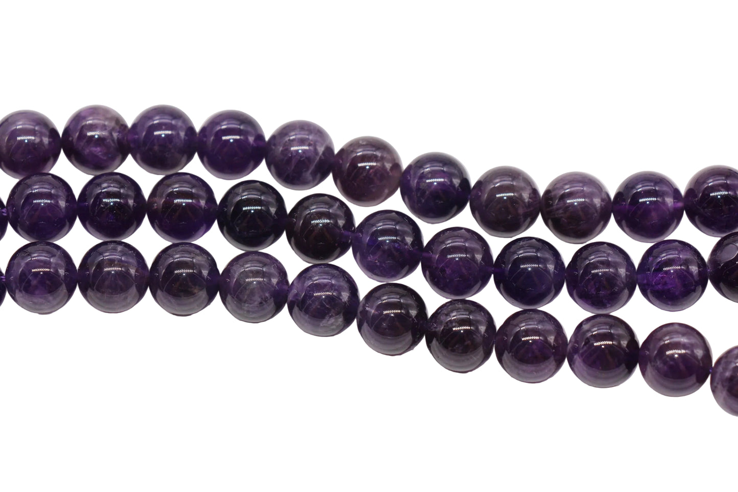 Amethyst Gemstone Beads Round Natural Stone Beads #174