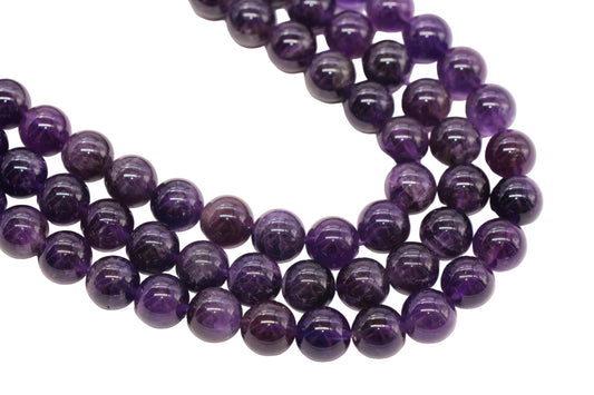 Amethyst Gemstone Beads Round Natural Stone Beads #174