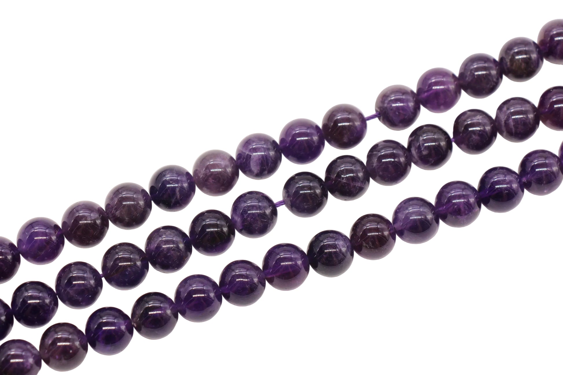 Amethyst Gemstone Beads Round Natural Stone Beads #174