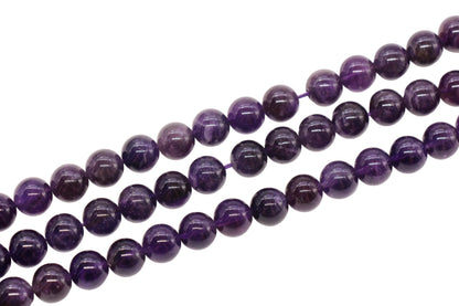 Amethyst Gemstone Beads Round Natural Stone Beads #174
