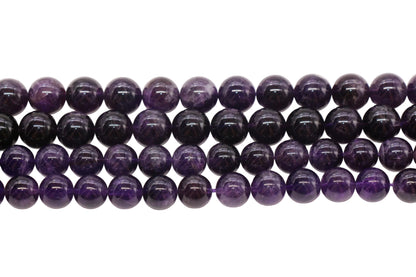 Amethyst Gemstone Beads Round Natural Stone Beads #174