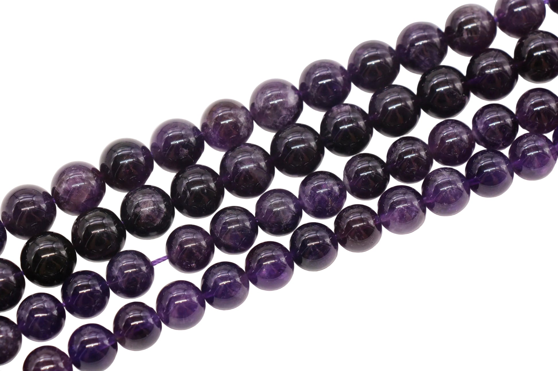 Amethyst Gemstone Beads Round Natural Stone Beads #174