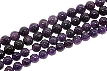 Amethyst Gemstone Beads Round Natural Stone Beads #174
