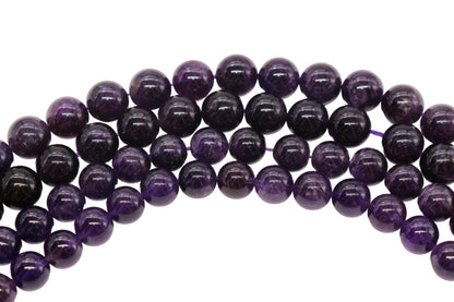 Amethyst Gemstone Beads Round Natural Stone Beads #174