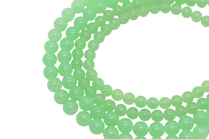 Green Jade Gemstone Beads #121