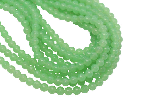 Green Jade Gemstone Beads #121