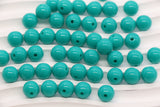 10mm Aqua Green Acrylic Gumball Beads