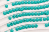6mm Aqua Green Round Beads #1746