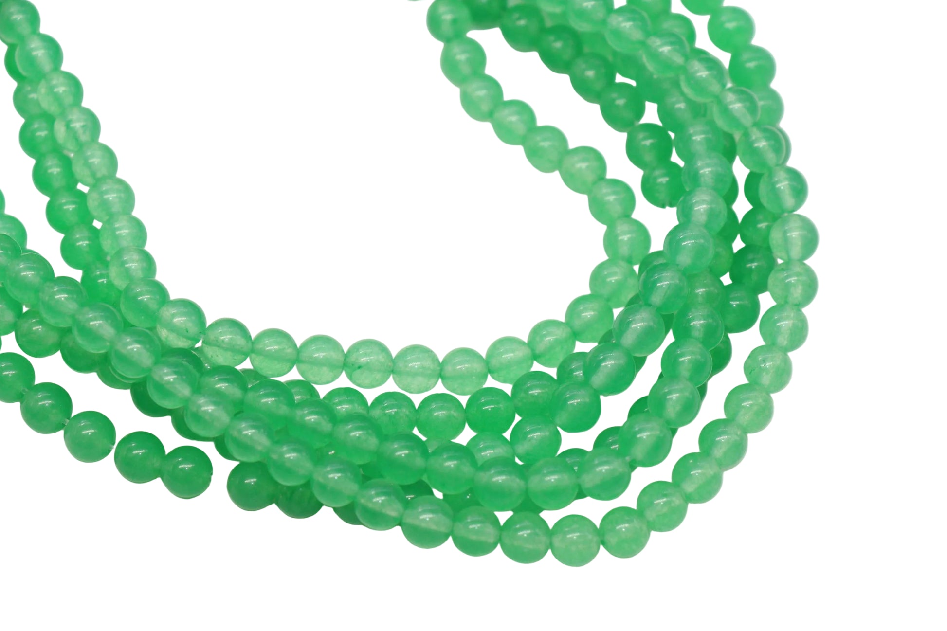 Green Jade Gemstone Beads #147
