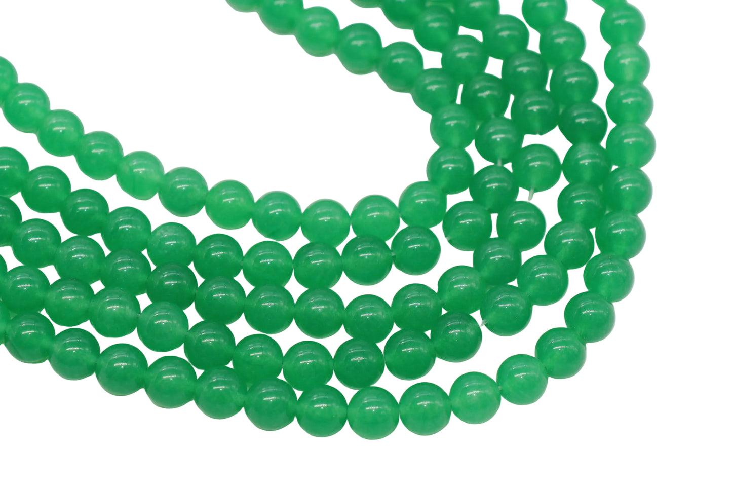 Green Jade Gemstone Beads #147