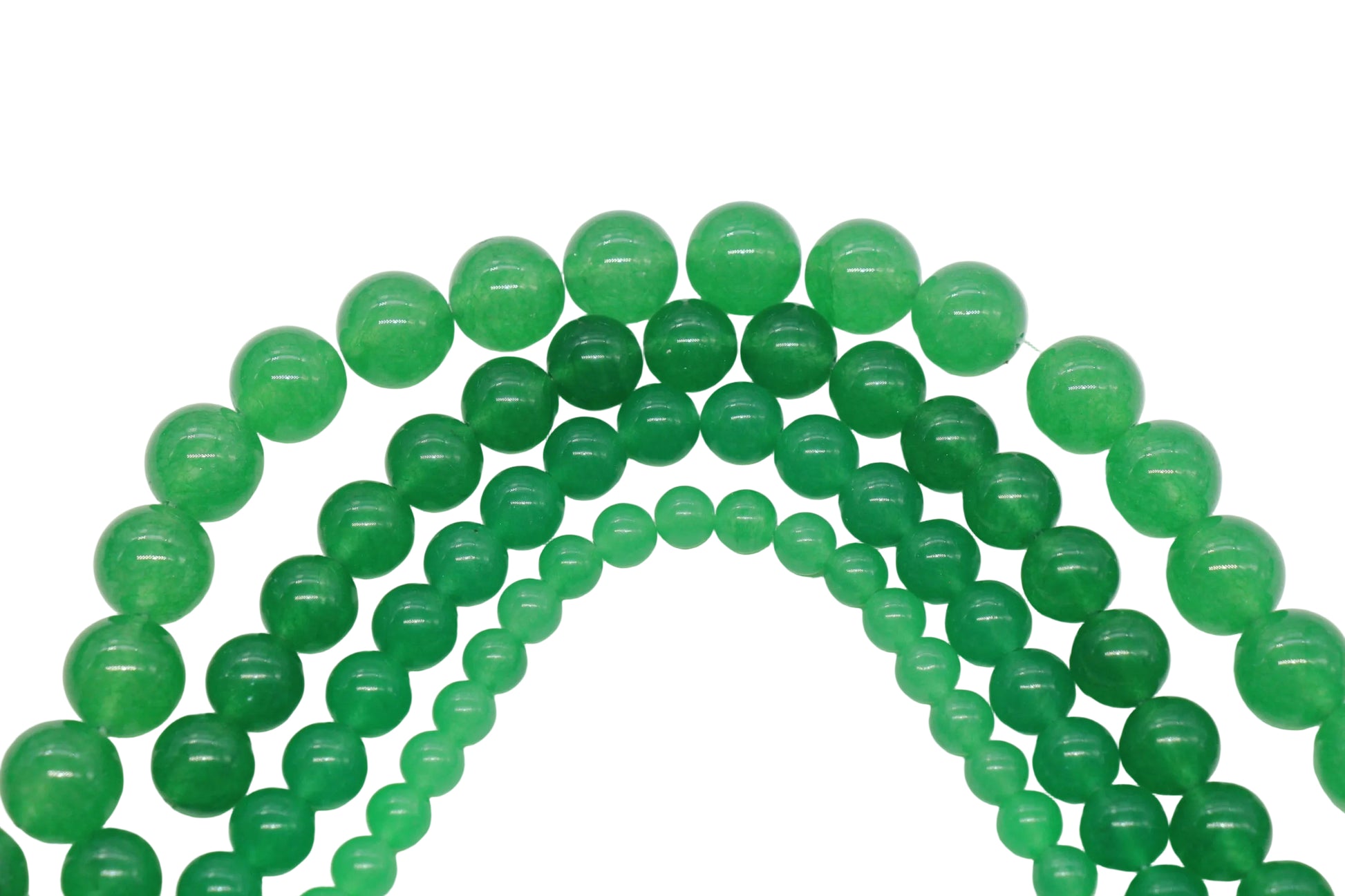 Green Jade Gemstone Beads #147