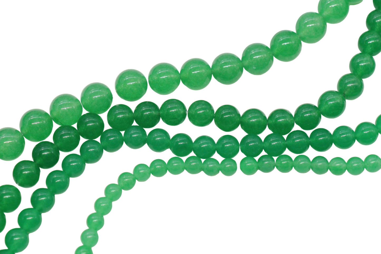 Green Jade Gemstone Beads #147