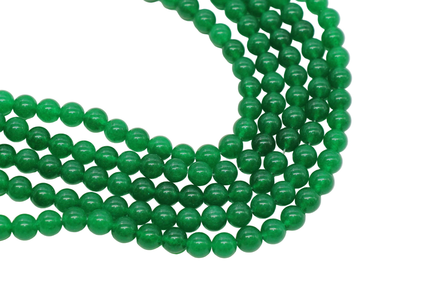 8mm Green Jade Gemstone Beads #87