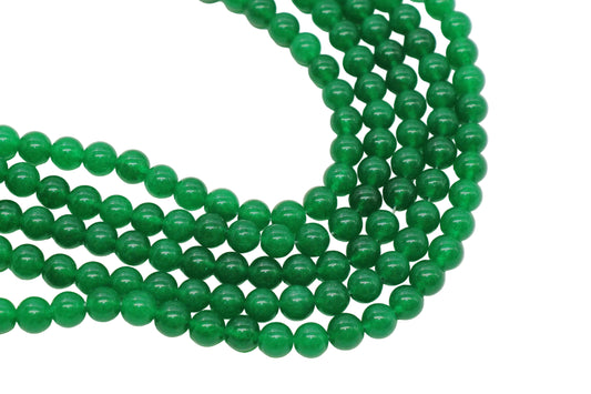 8mm Green Jade Gemstone Beads #87