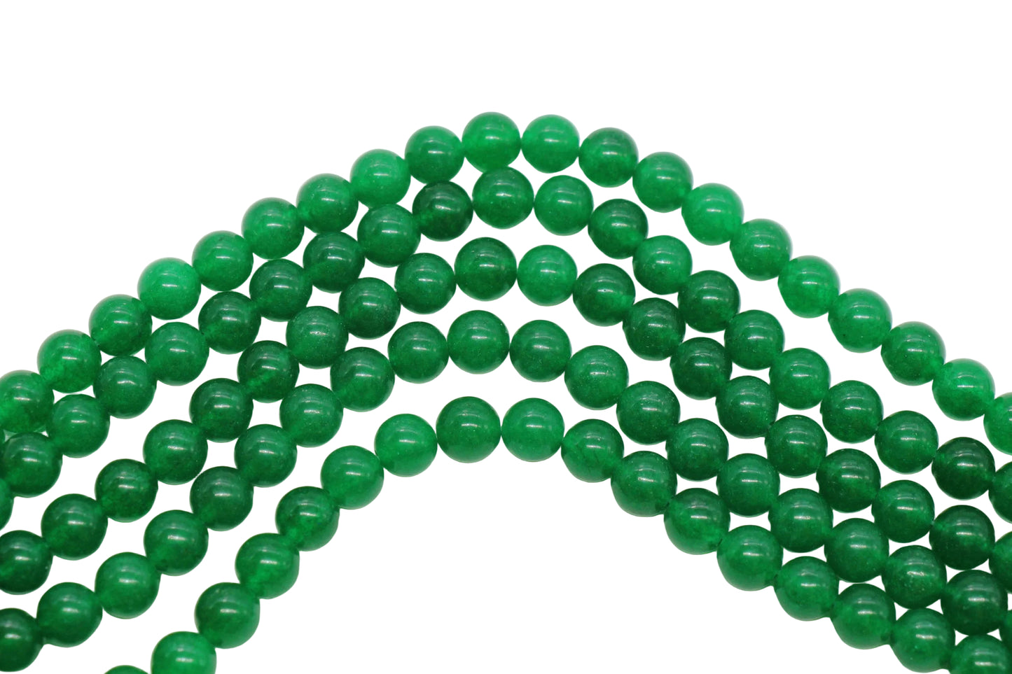 8mm Green Jade Gemstone Beads #87