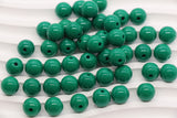 10mm Emerald Green Acrylic Gumball Beads #3970