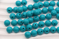 10mm Teal Acrylic Gumball Beads