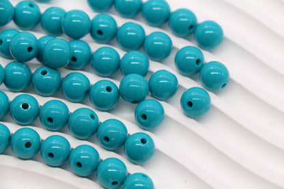 10mm Teal Acrylic Gumball Beads #3967
