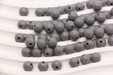 8mm Gray Acrylic Gumball Beads #3961