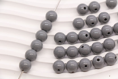 10mm Gray Acrylic Gumball Beads #3960