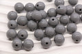 12mm Gray Acrylic Gumball Beads