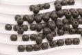 8mm Taupe Gray Acrylic Gumball Beads