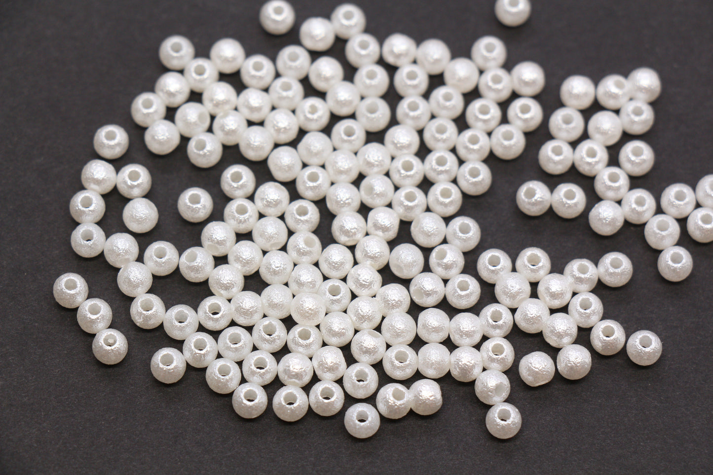 4mm Wrinkle Pearlized Acrylic Beads #3982