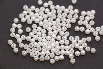 4mm Wrinkle Pearlized Acrylic Beads #3982