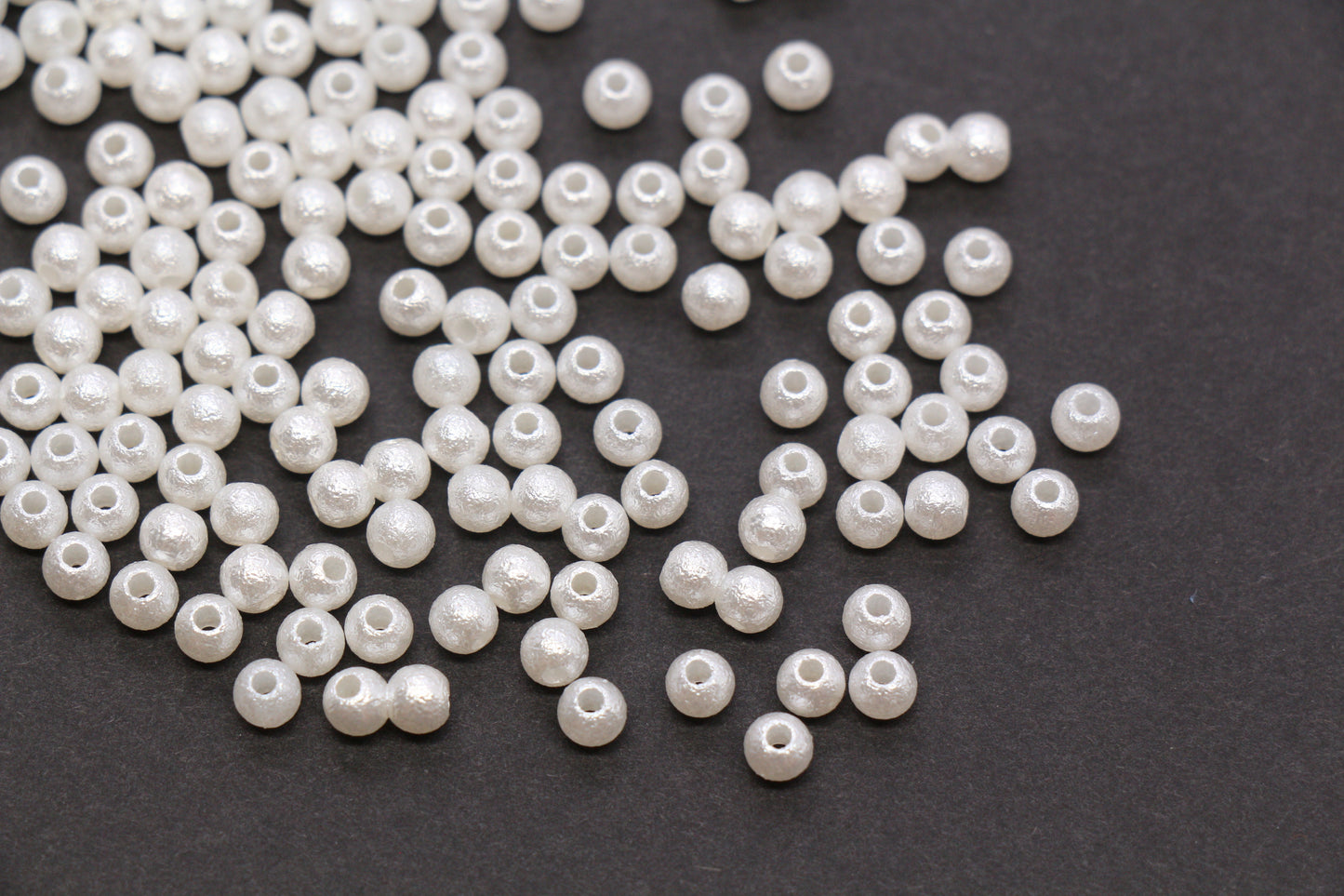 4mm Wrinkle Pearlized Acrylic Beads #3982