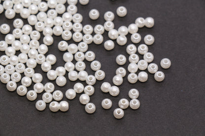 4mm Wrinkle Pearlized Acrylic Beads #3982