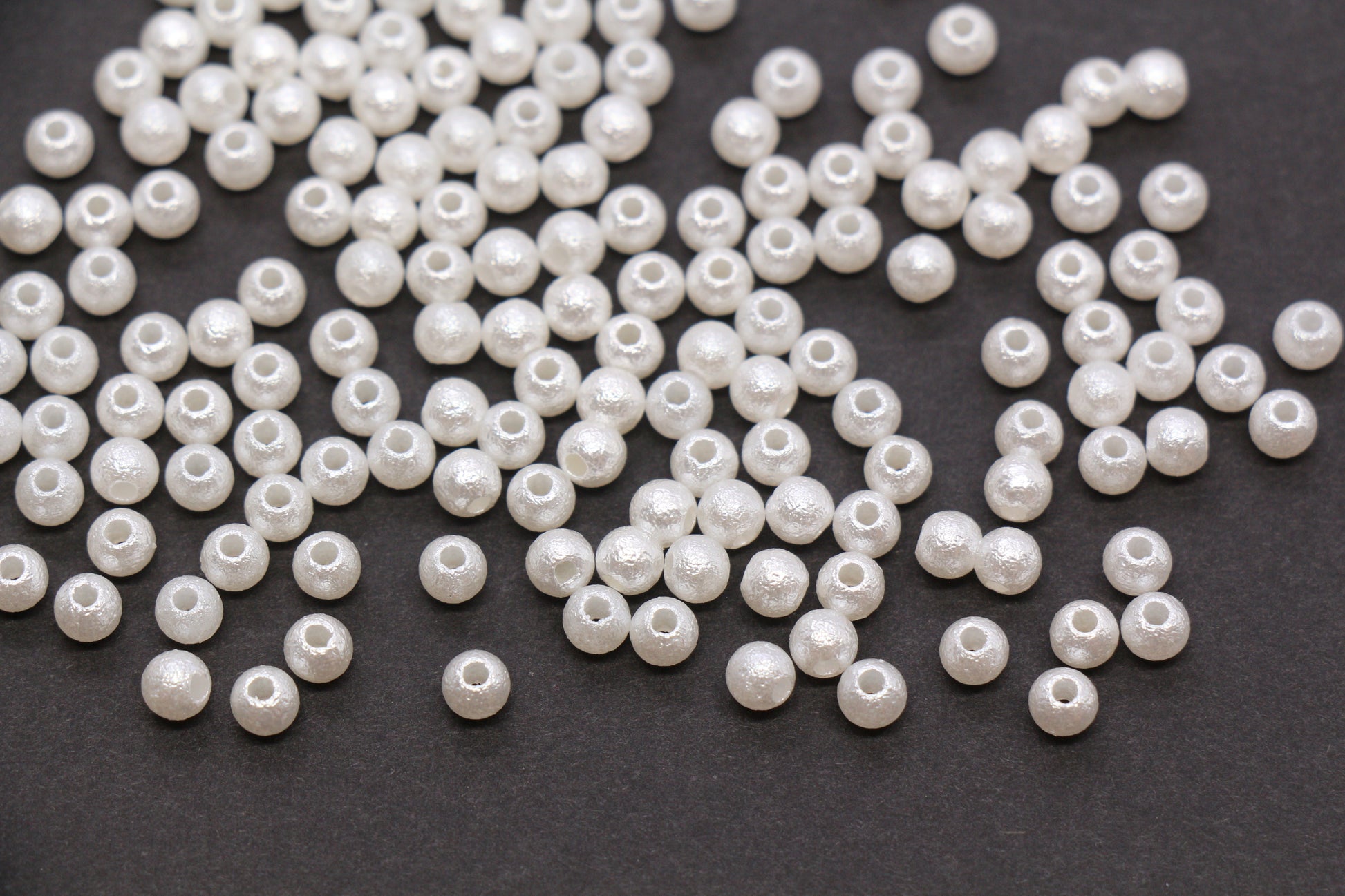 4mm Wrinkle Pearlized Acrylic Beads #3982