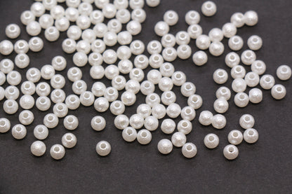 4mm Wrinkle Pearlized Acrylic Beads #3982