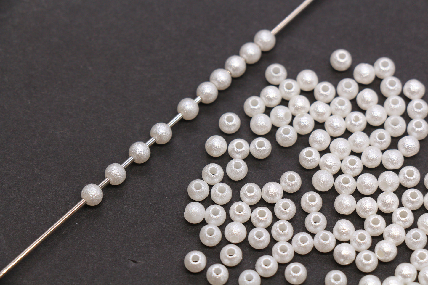 4mm Wrinkle Pearlized Acrylic Beads #3982