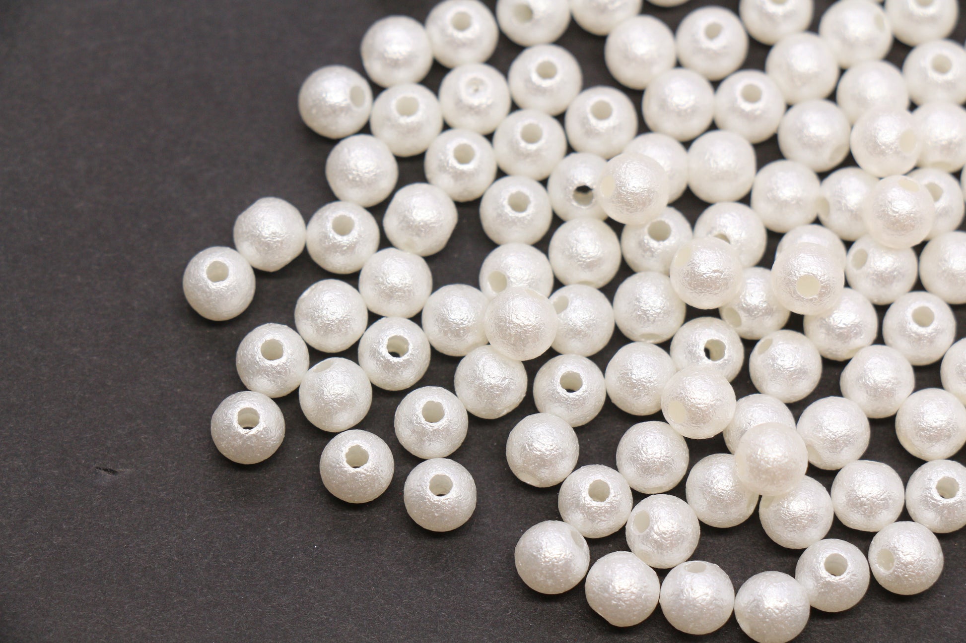 6mm Wrinkle Pearlized Acrylic Beads #3981