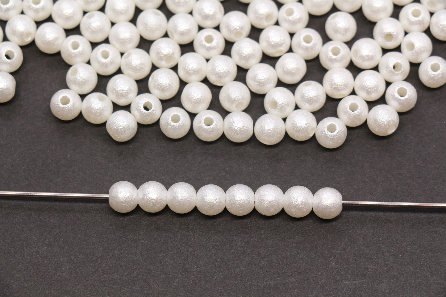 6mm Wrinkle Pearlized Acrylic Beads #3981