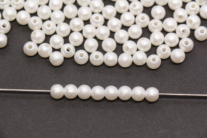 6mm Wrinkle Pearlized Acrylic Beads #3981