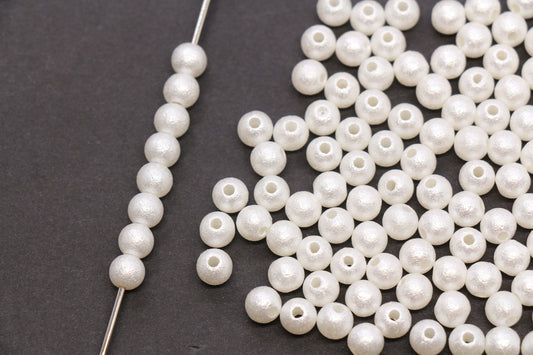 6mm Wrinkle Pearlized Acrylic Beads #3981